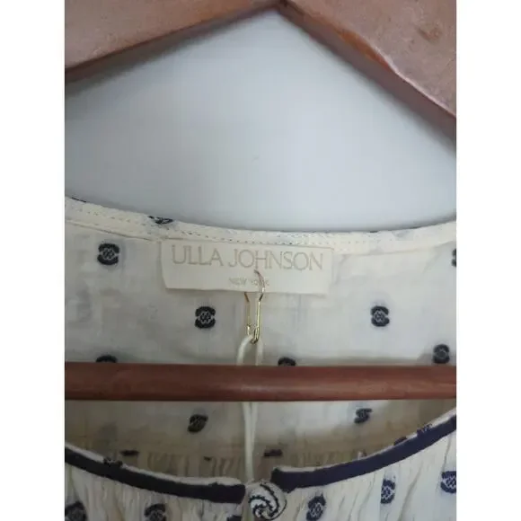 Ulla Johnson Evie Drawstring Puff Sleeve Dress - Picture 4 of 6